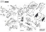 Bosch 3 600 HA4 509 Rotak 36-43 Li R Lawnmower 36 V / Eu Spare Parts